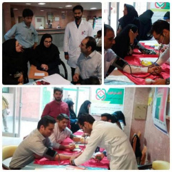 Holding a control center for blood pressure and nutrition counseling at Amiralmomenin Ali Hospital